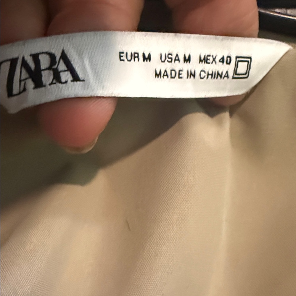 Zara Sand Beige Trench Coat - Picture 4 of 6